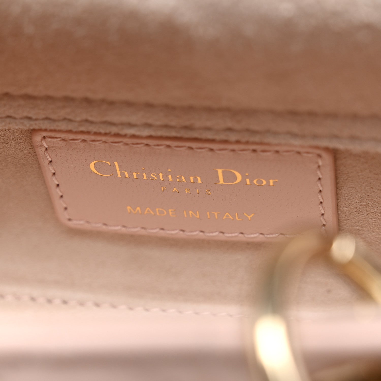 Christian Dior Lambskin Cannage Micro Lady D-Joy Rose Poudre 6 of 10