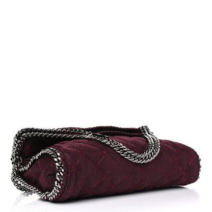 Stella McCartney Shaggy Deer Quilted Falabella Fold Over Tote Plum 3 of 4