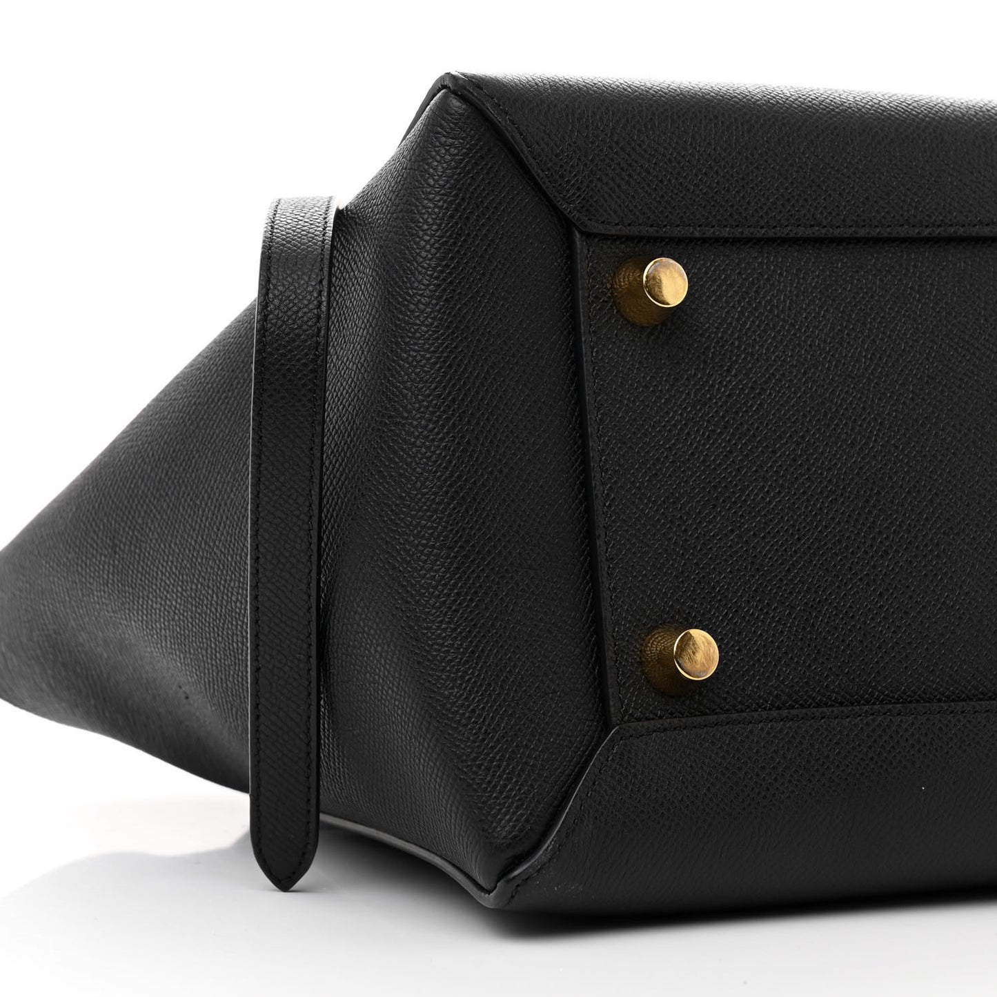 Grained Calfskin Mini Belt Bag Black