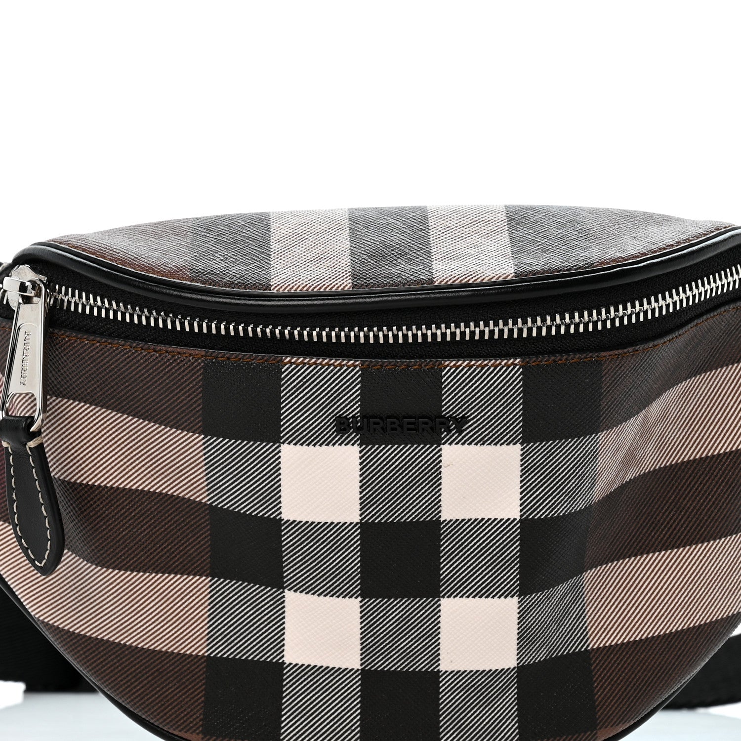 Burberry E-canvas Check Cason Bum Bag Dark Birch Brown 9 of 13