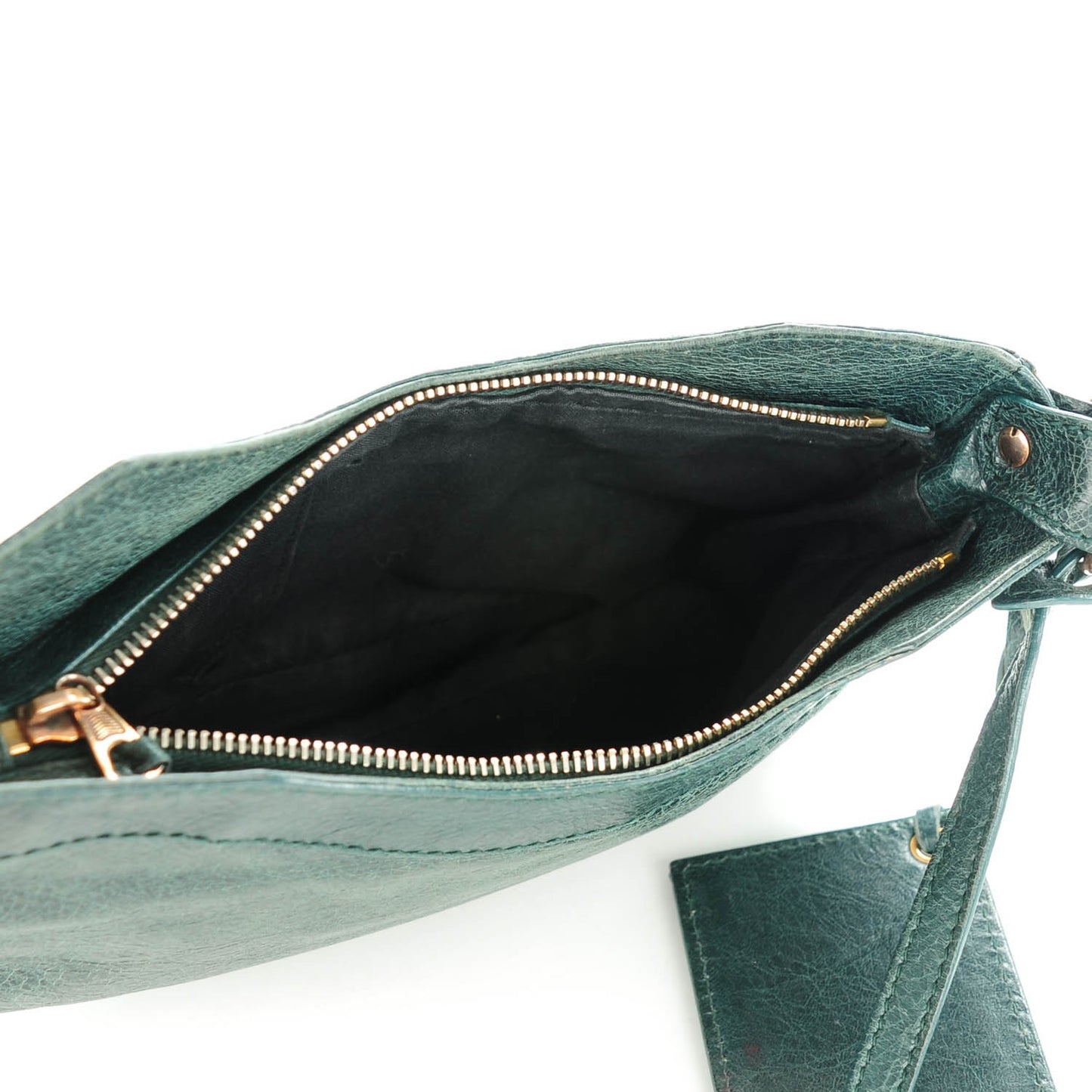 Agneau Giant 12 Rose Gold Hardware Hip Poker Fonce