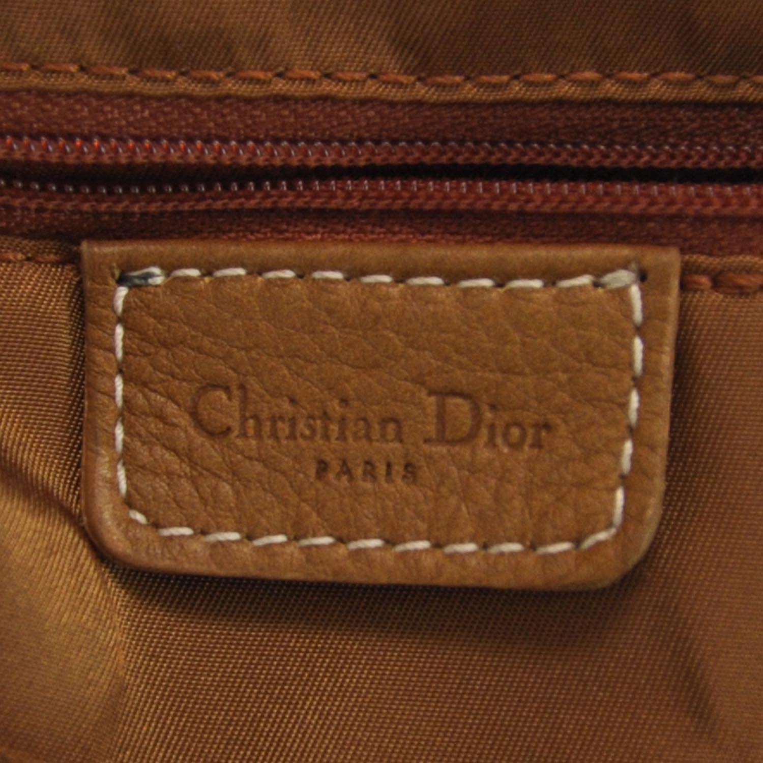 Christian Dior Leather Tote Camel 7 of 8