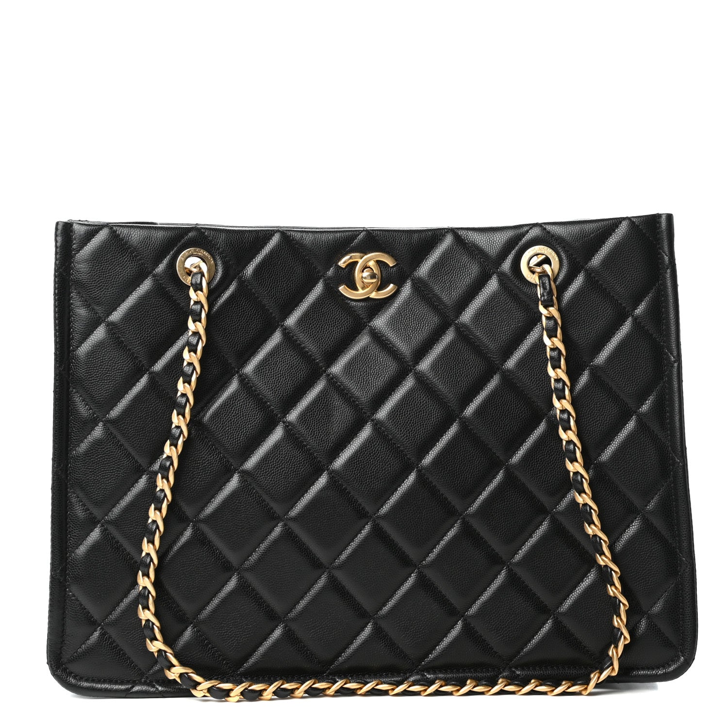Chanel Caviar Quilted Sweet Classic Shopping Tote Black 1 of 9