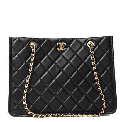 Chanel Caviar Quilted Sweet Classic Shopping Tote Black 1 of 9