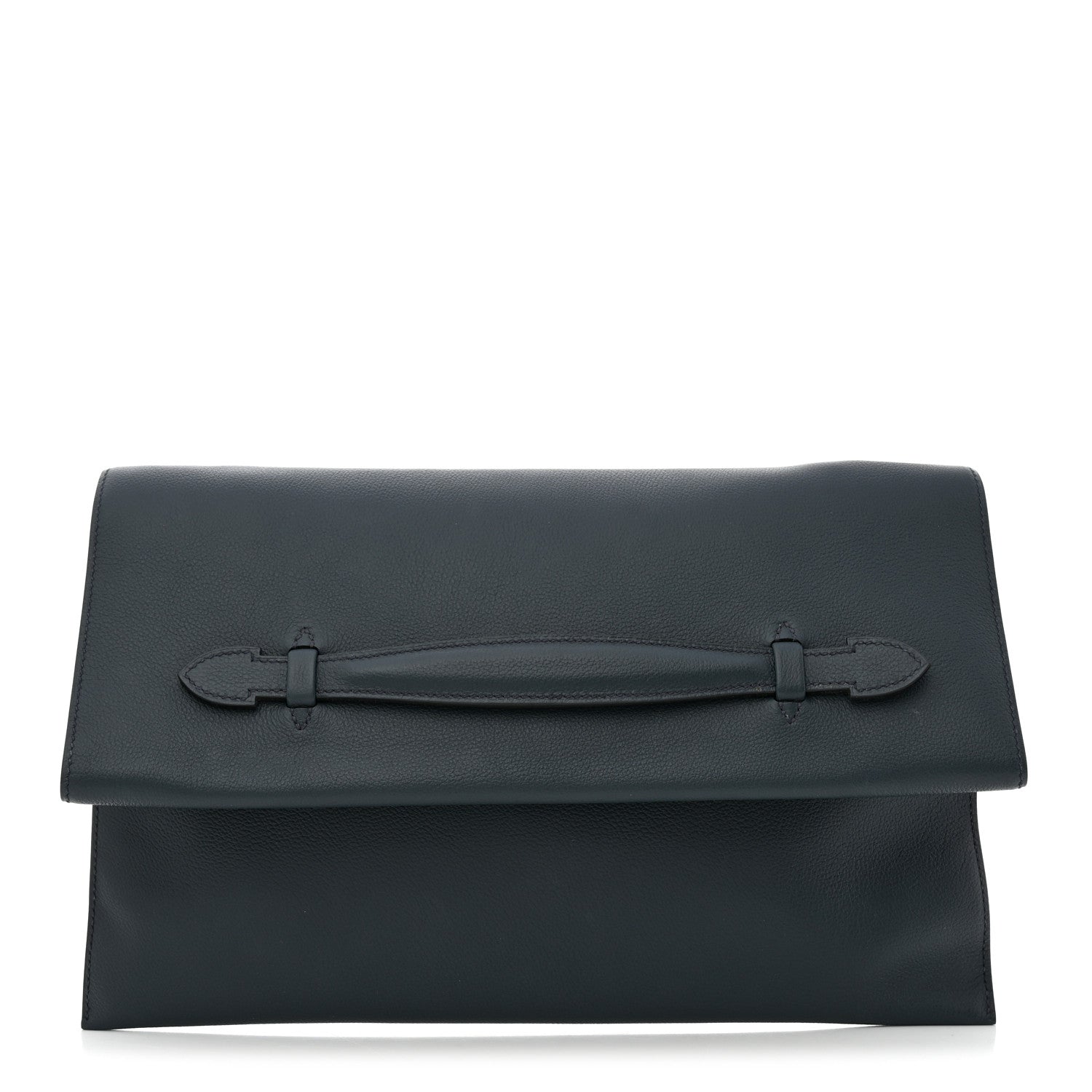 Hermes Evercolor Pliplat Clutch Bleu De Prusse 1 of 8