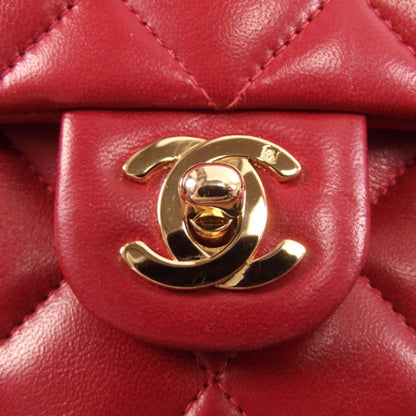 Chanel Vintage Lambskin Quilted Mini Flap Red 12 of 12
