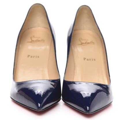Christian Louboutin Patent Pigalle Follies 85 Pumps 39 China Blue 2 of 8