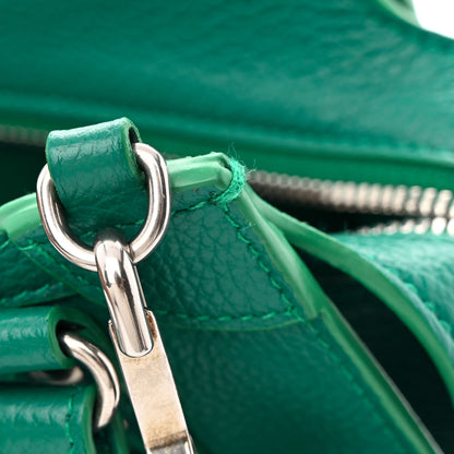 Balenciaga Grained Calfskin Neo Classic Silver Hardware Mini City Jade 11 of 14