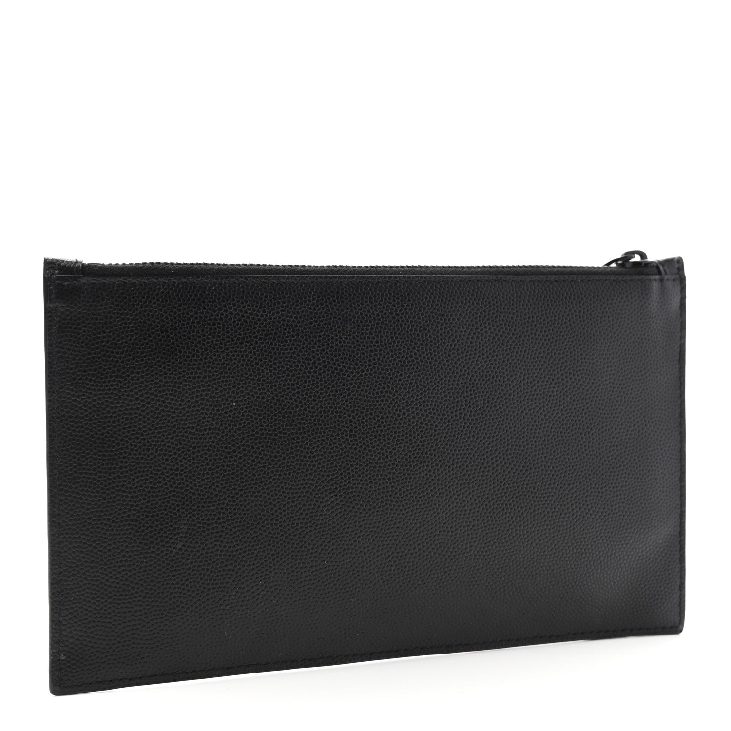 Saint Laurent Grain De Poudre Monogram Bill Pouch Black 3 of 7
