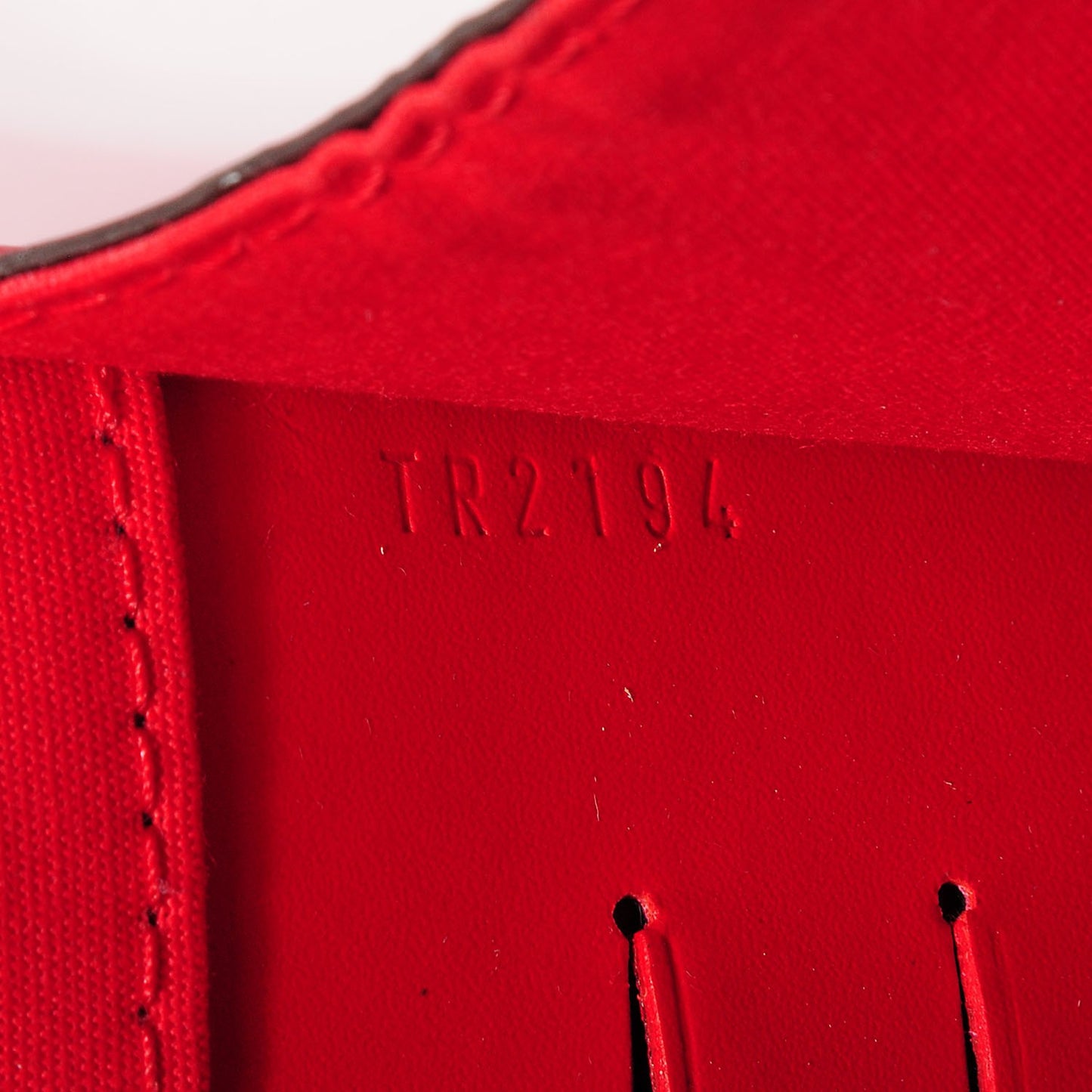 Patent Louise Clutch Rouge