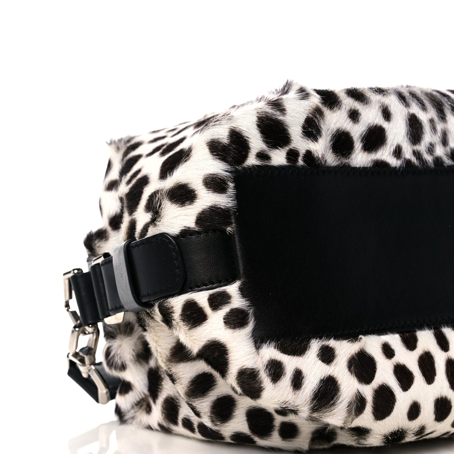 Calf Hair Dalmatian Print Small Nightingale White Black