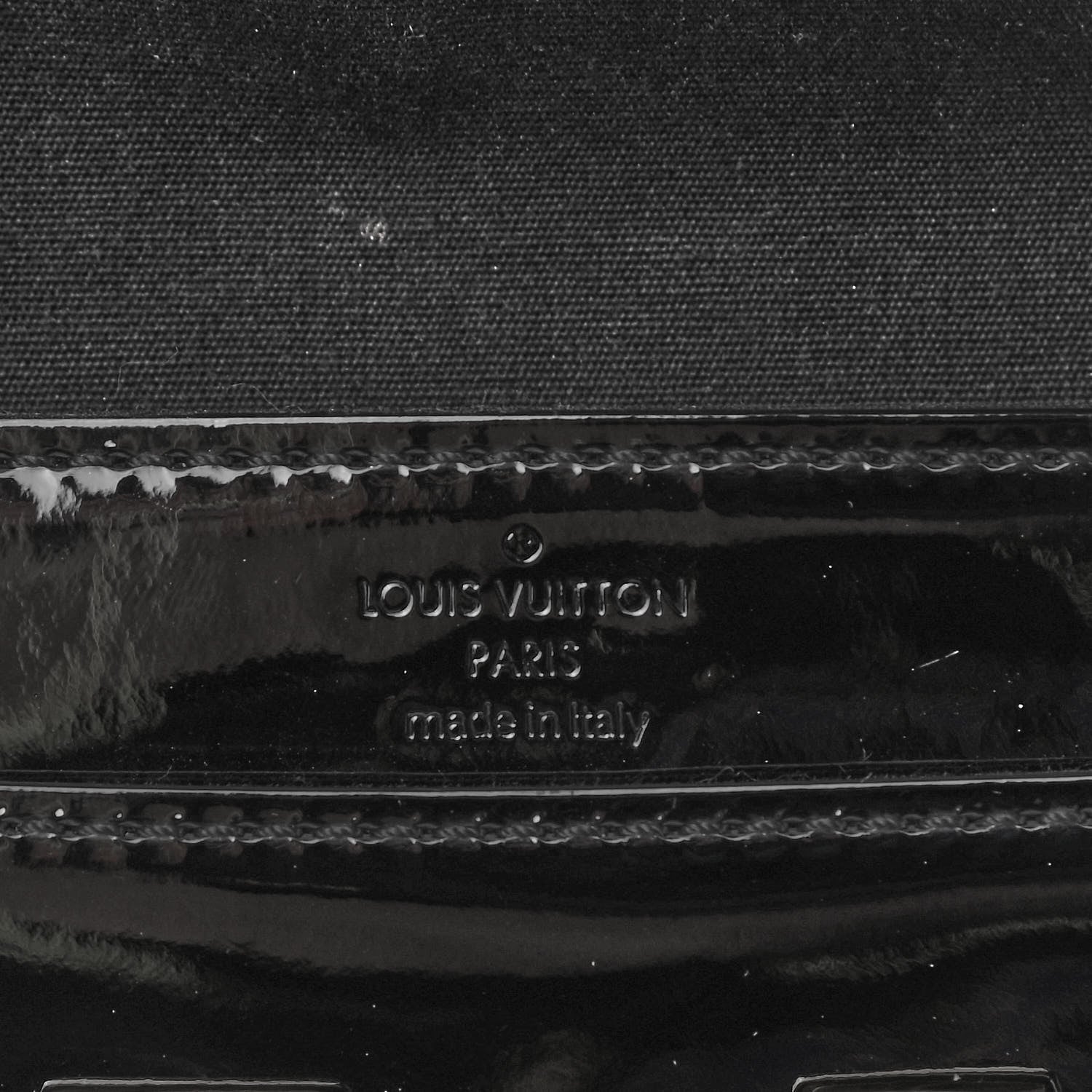 Louis Vuitton Patent Louise Clutch Amarante 6 of 10