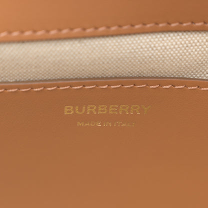 Burberry Raffia Calfskin TB Note Crossbody Bag Natural 6 of 10