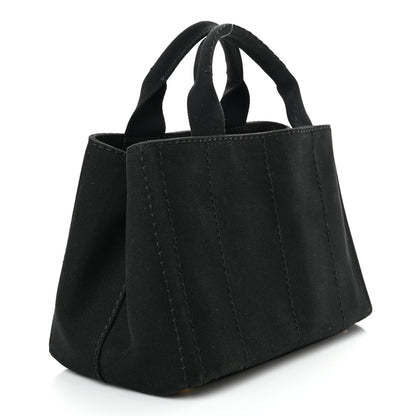 Prada Canapa Small Logo Tote Black 2 of 9