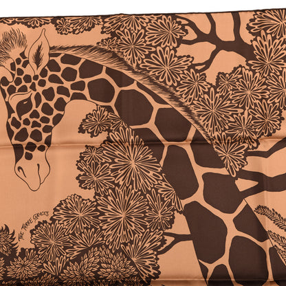 Hermes Silk The Three Graces Scarf 90 Tabac Brun 3 of 4