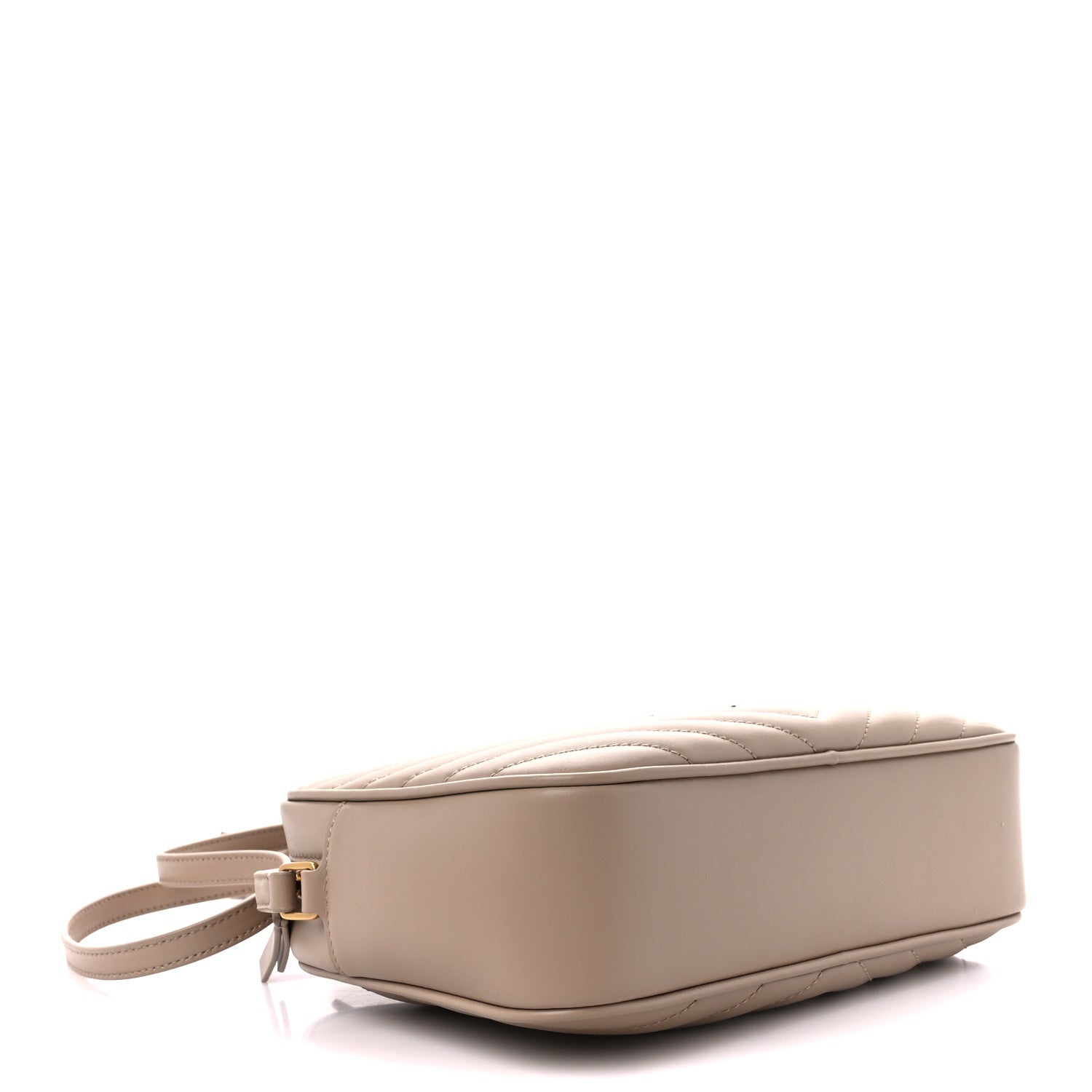 Saint Laurent Calfskin Matelasse Monogram Lou Camera Bag Dark Beige 6 of 13