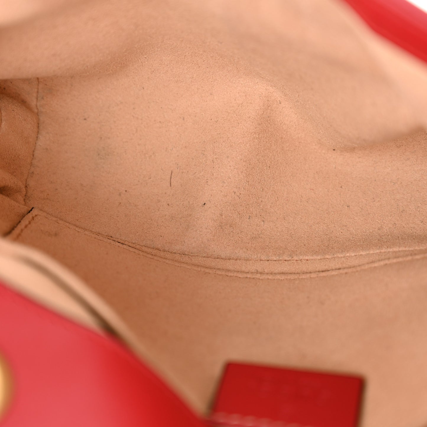 Calfskin Matelasse Mini GG Marmont Shoulder Bag Hibiscus Red
