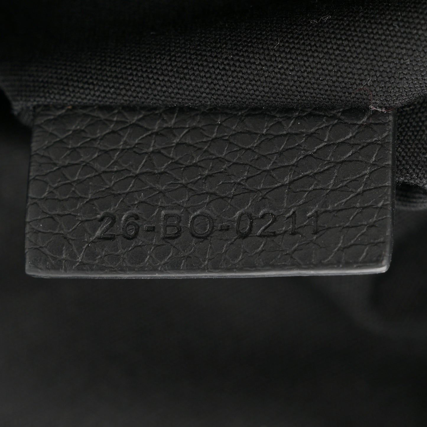 Grained Calfskin Mens Saddle Bag Black