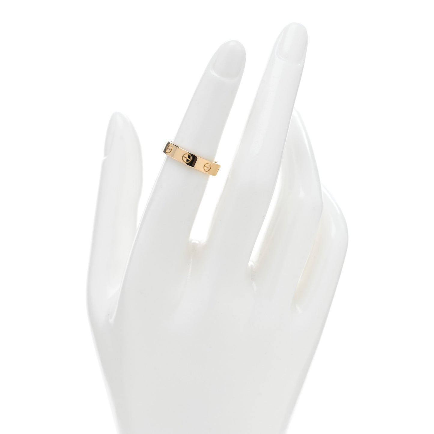 18K Yellow Gold Diamond 4mm LOVE Wedding Band Ring 50 5.25