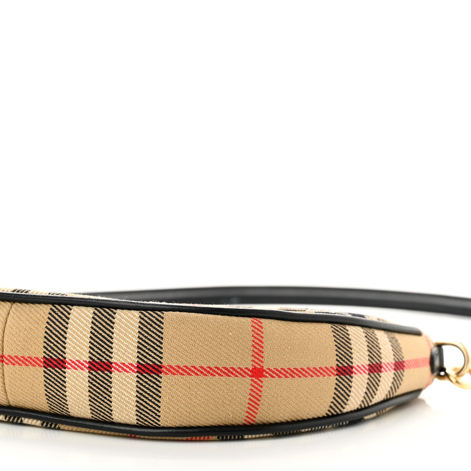 Burberry Vintage Check Calfskin Olympia Slim Pouch Archive Beige