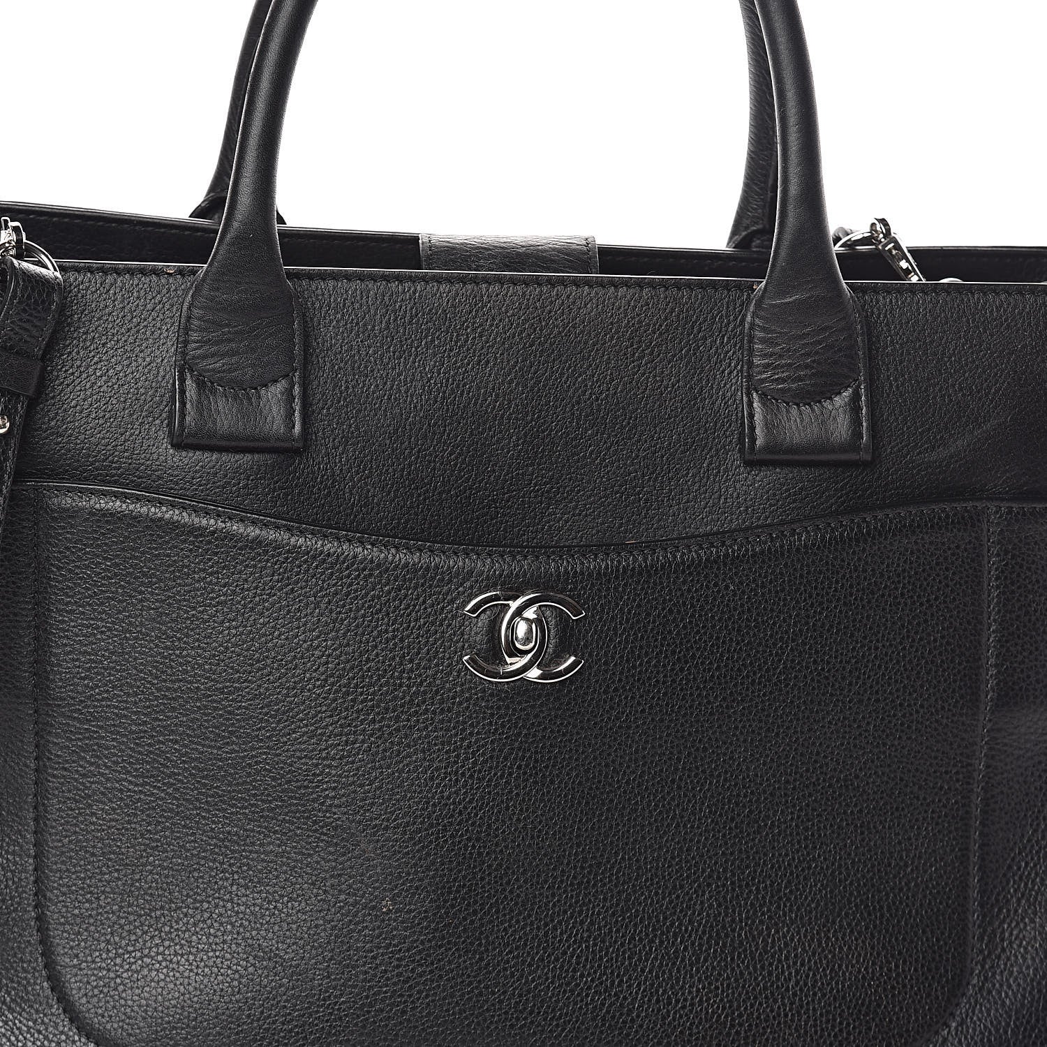 Chanel Grained Calfskin Medium Neo Executive Shopper Tote Blac 11 of 13