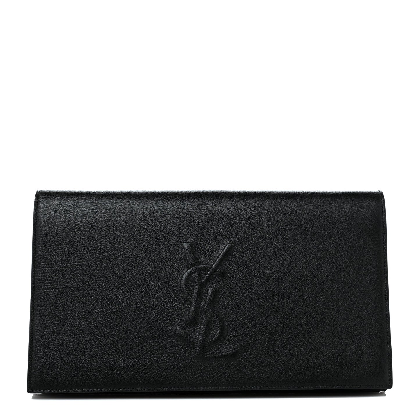 Calfskin Monogram Large Belle De Jour Clutch Black