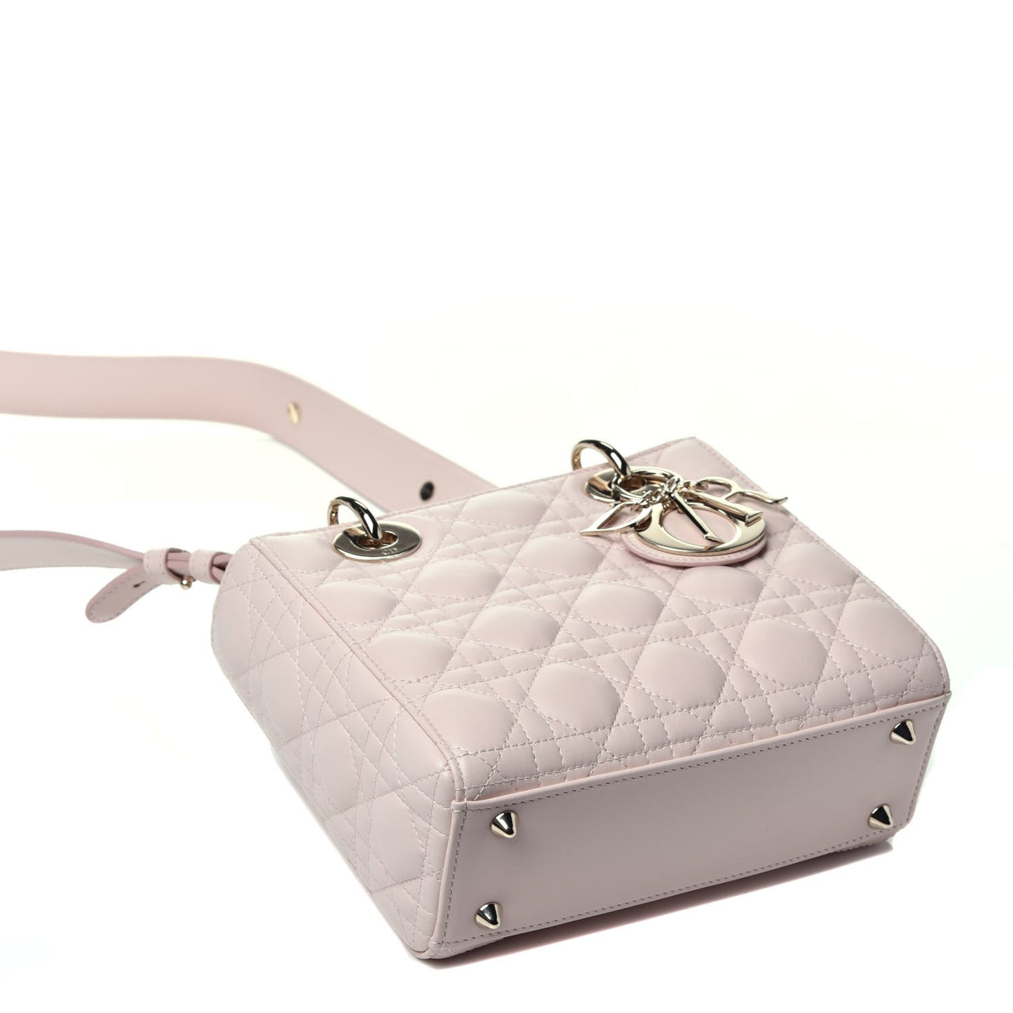 Lambskin Cannage Small My ABCDior Lady Dior Powder Pink