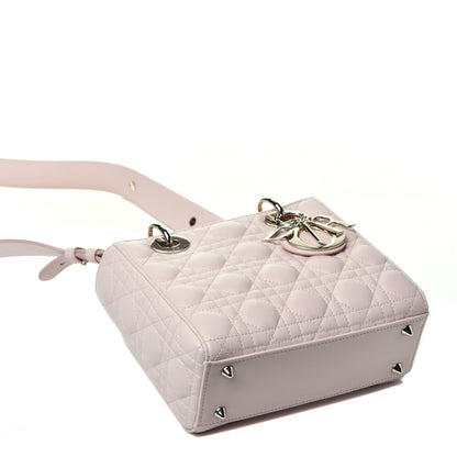 Christian Dior Lambskin Cannage Small My ABCDior Lady Dior Powder Pink 4 of 9