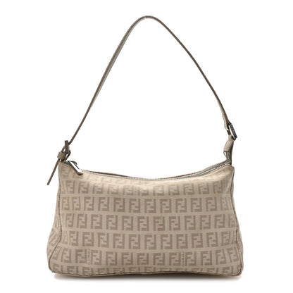 Fendi Zucchino Cuoio Pochette Beige Tortora Pietra 1 of 12