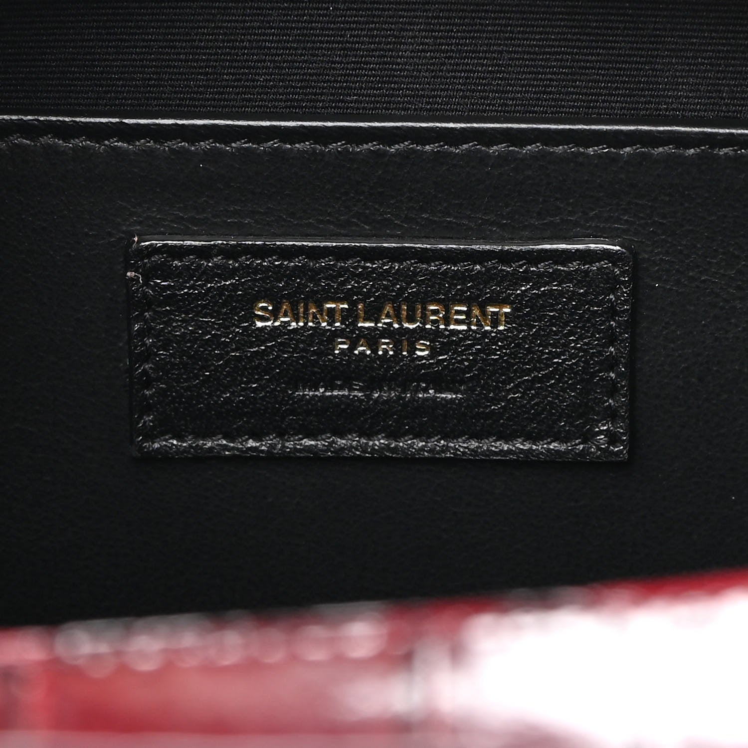 Saint Laurent Calfskin Crocodile Embossed Medium Uptown Tote Sunset Amber 6 of 8