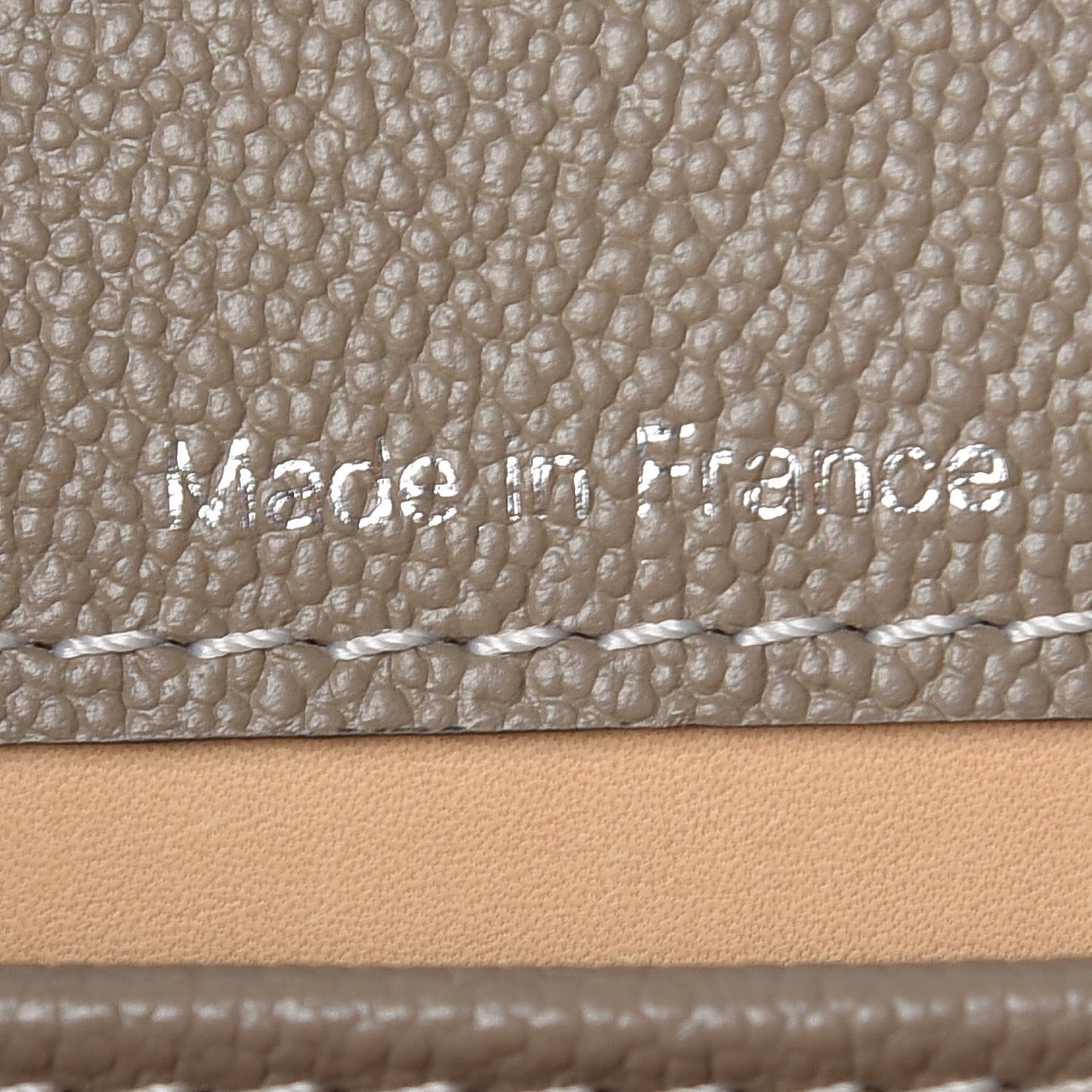 Grained Rodeo Calfskin Surpique Mini Brillant Satchel Tourterelle Ivory