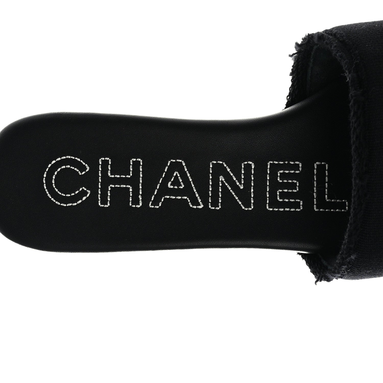 Chanel Jersey Knit CC Mules 38 Black 7 of 8