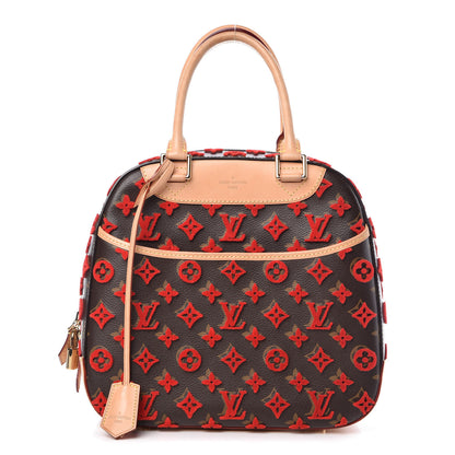 Louis Vuitton Monogram Tuffetage Deauville Cube Red 1 of 11
