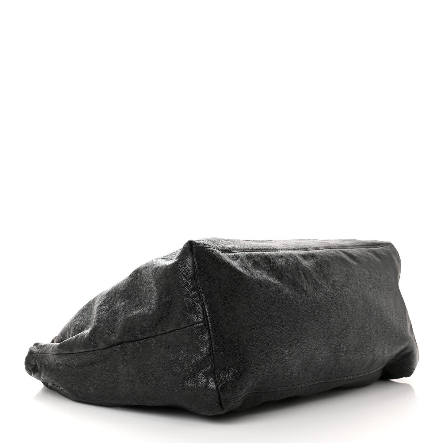 Distressed Caviar XL Coco Cabas Black