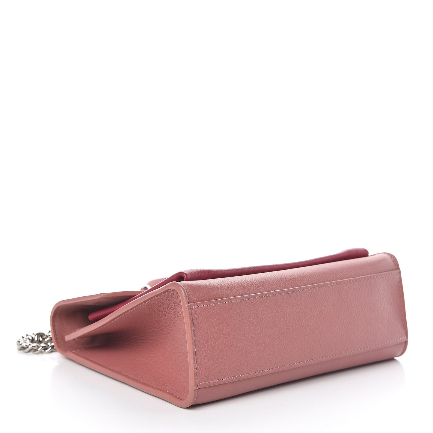 Soft Calfskin Mylockme Chain Bag BB Rose Boudoir Lie de Vin
