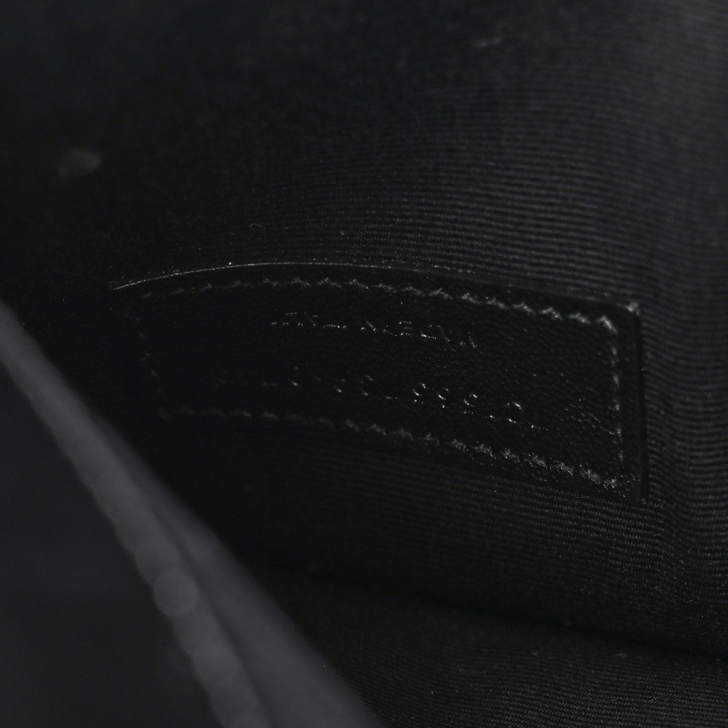 Smooth Shiny Calfskin Monogram Uptown Pouch Black