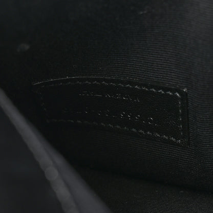 Saint Laurent Smooth Shiny Calfskin Monogram Uptown Pouch Black 6 of 9