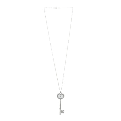 Tiffany Stainless Steel Key Pendant Necklace Watch 2 of 7