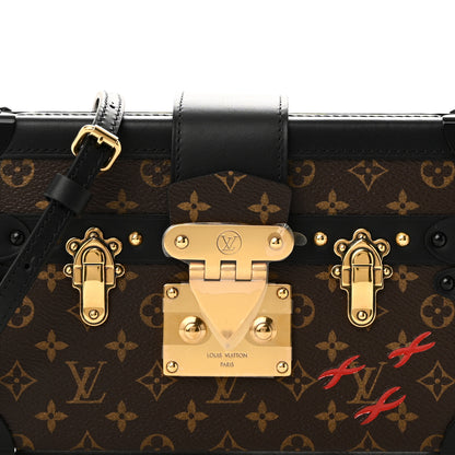 Louis Vuitton Monogram Petite Malle Black 7 of 9