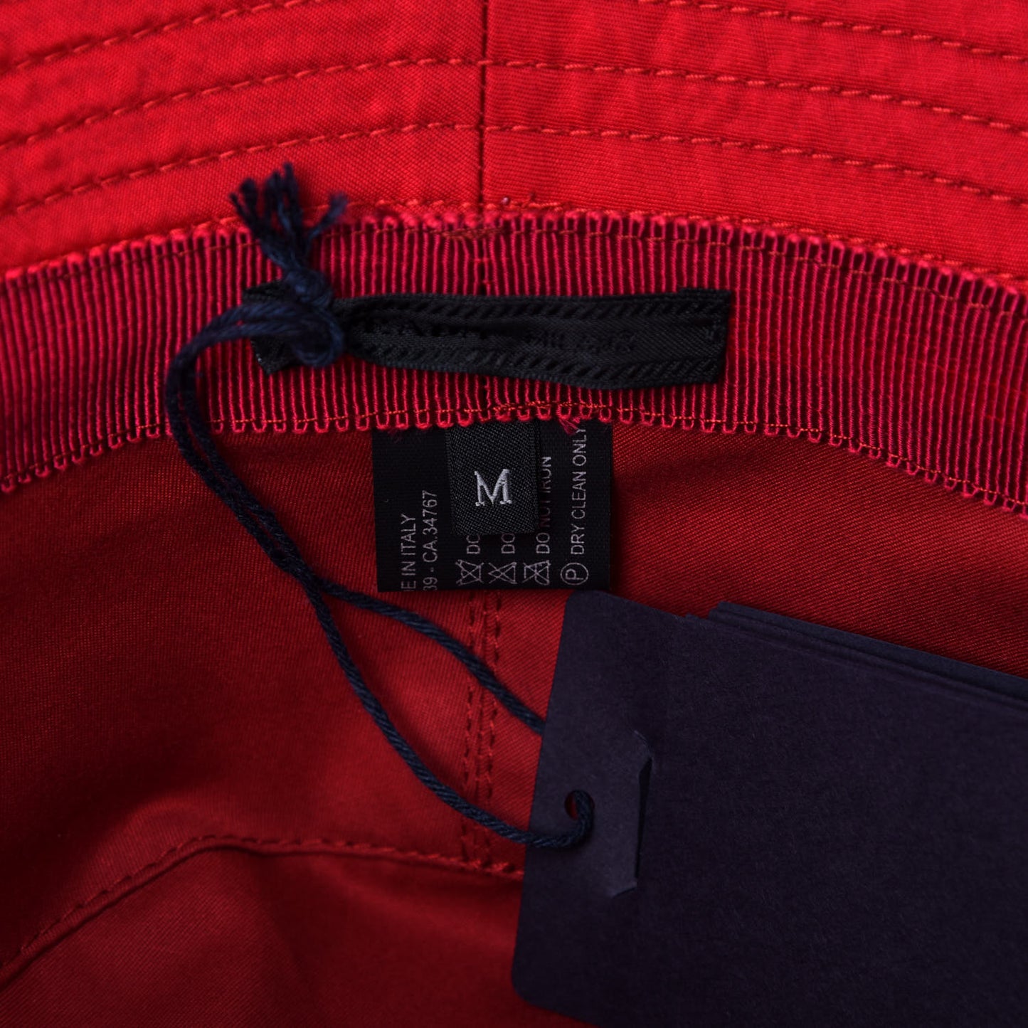 Tessuto Nylon Bucket Hat M Rosso