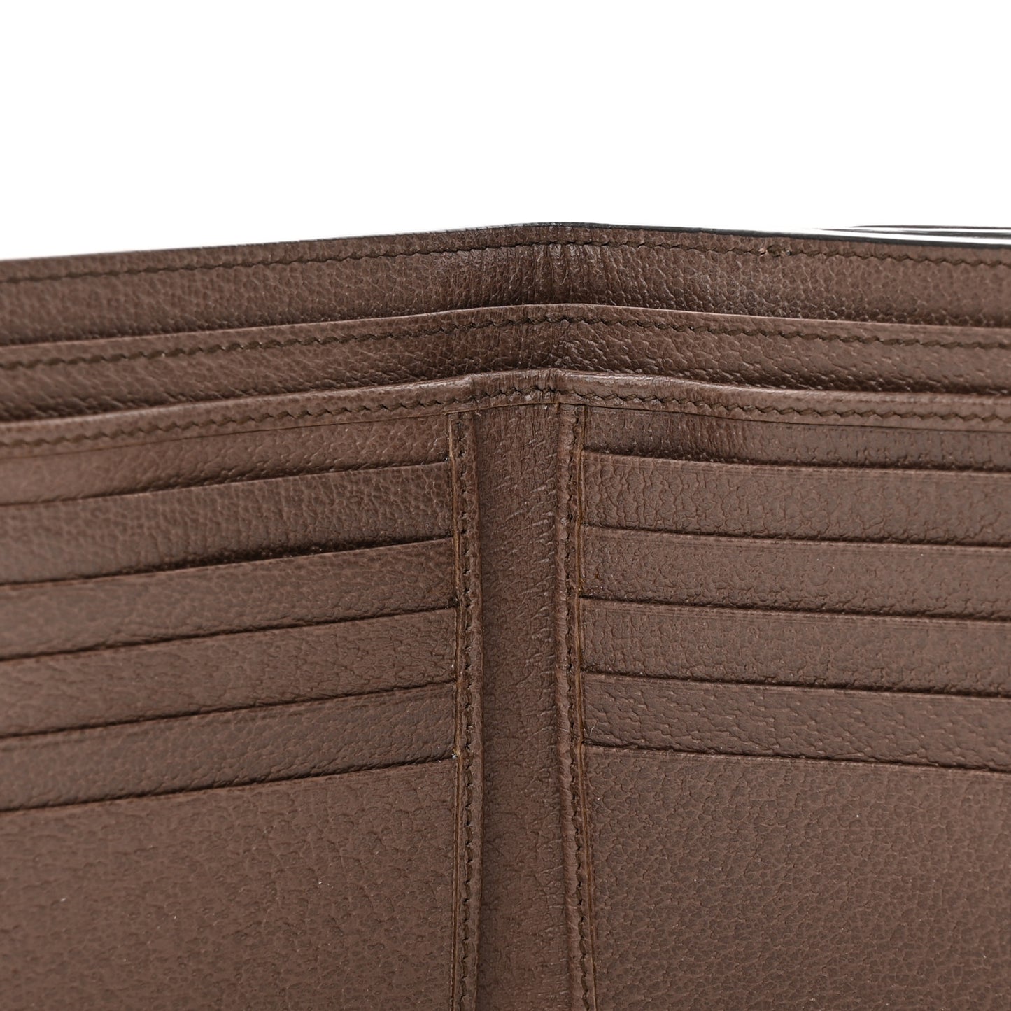 GG Supreme Monogram Web Ophidia French Flap Wallet Beige New Beige New Acero