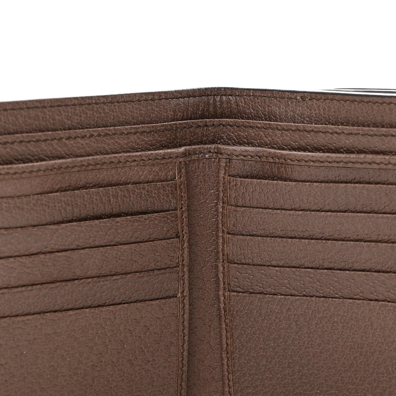 Gucci GG Supreme Monogram Web Ophidia French Flap Wallet Beige New Beige New Acero 8 of 9