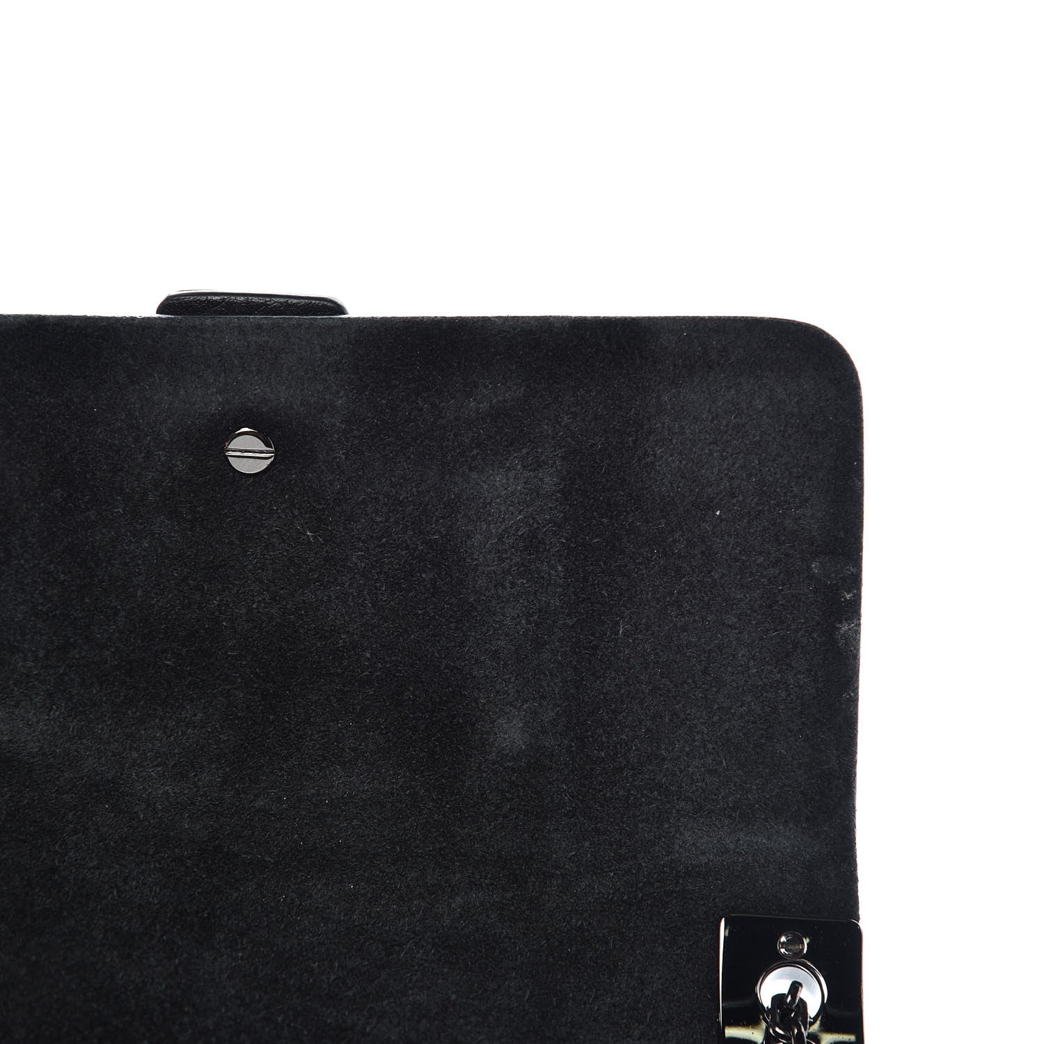 Valentino Garavani Grained Calfskin Onyx Micro B-Rockstud Rolling Flap Black 8 of 8