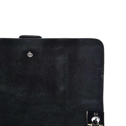 Valentino Garavani Grained Calfskin Onyx Micro B-Rockstud Rolling Flap Black 8 of 8