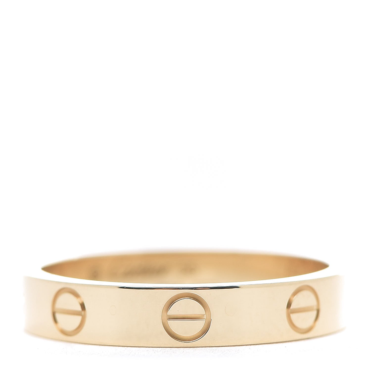 Cartier 18K Yellow Gold 3.5mm LOVE Wedding Band Ring 55 7.25 1 of 5