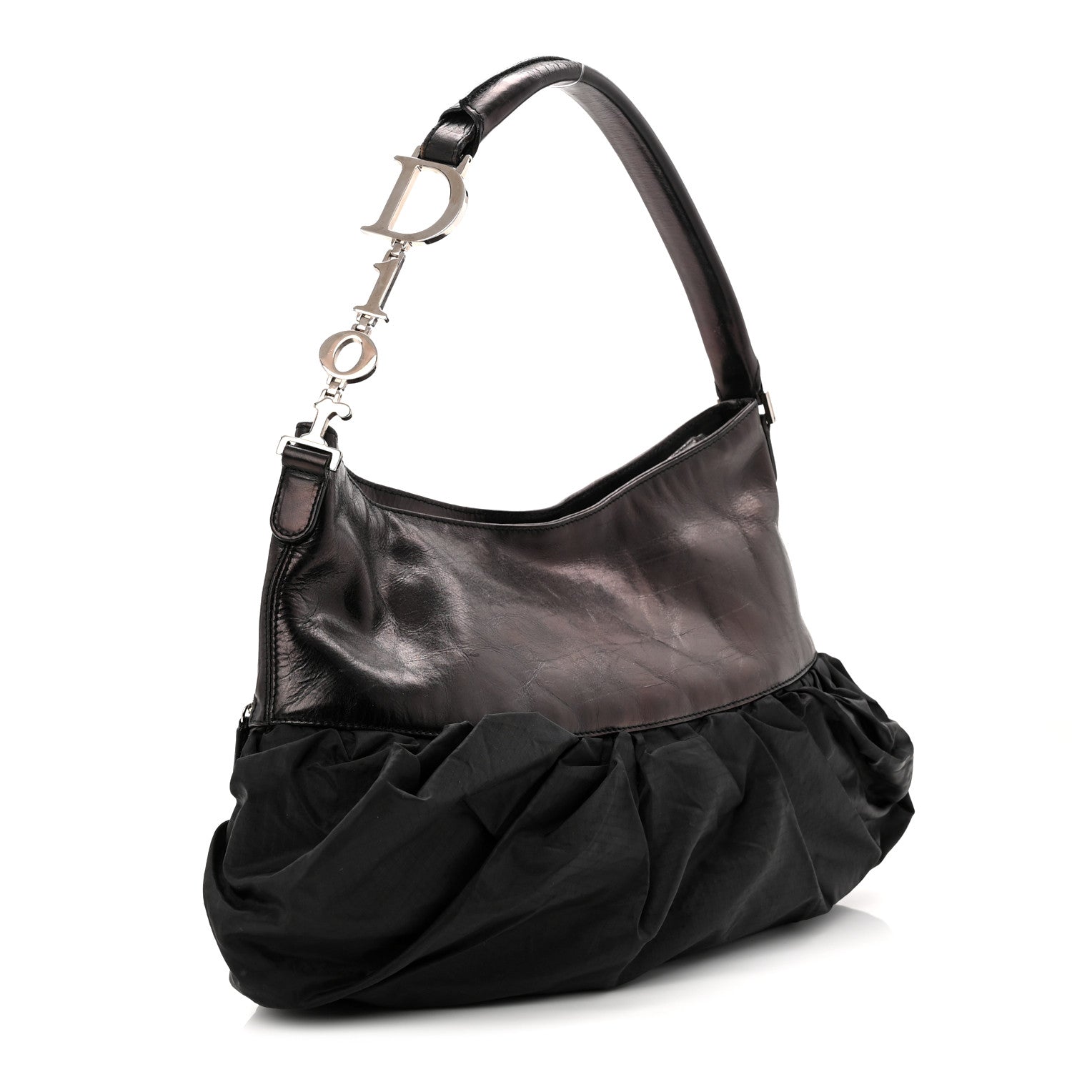 Christian Dior Satin Ballet Evening Bag Black 3 of 10