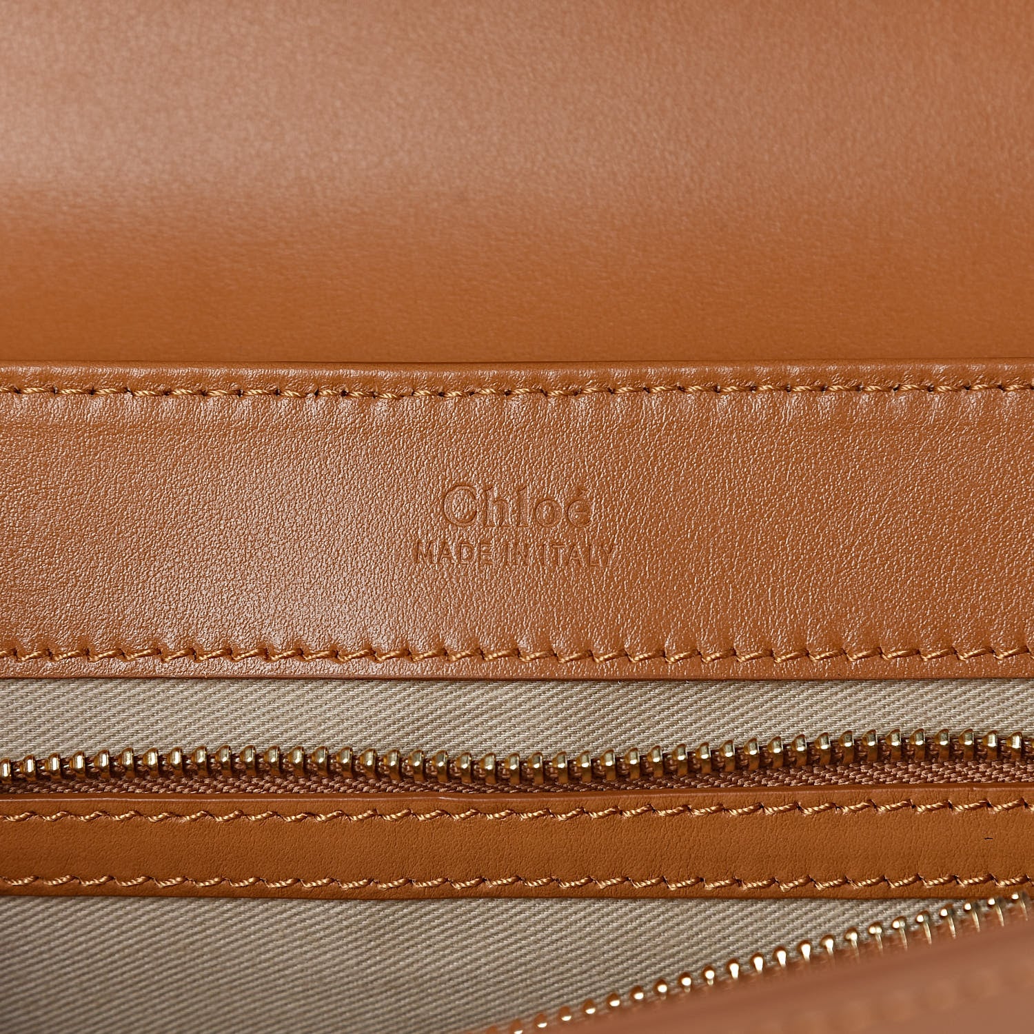 Chloe Calfskin Small C Double Carry Autumnal Brown 6 of 9