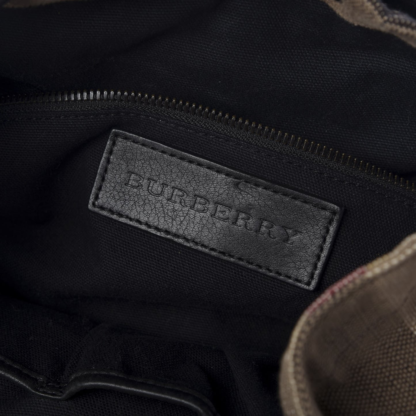 Canvas Mega Check Korbin Backpack Camel