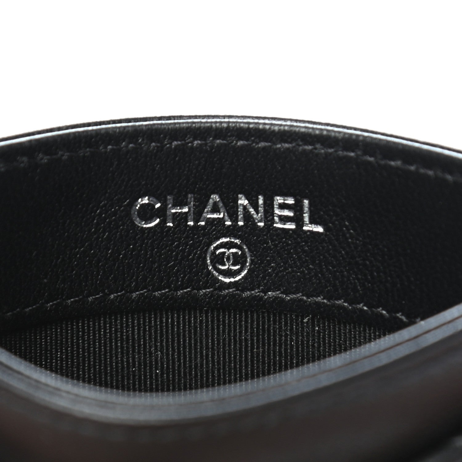 Chanel Lambskin Quilted Card Holder So Black 6 of 8
