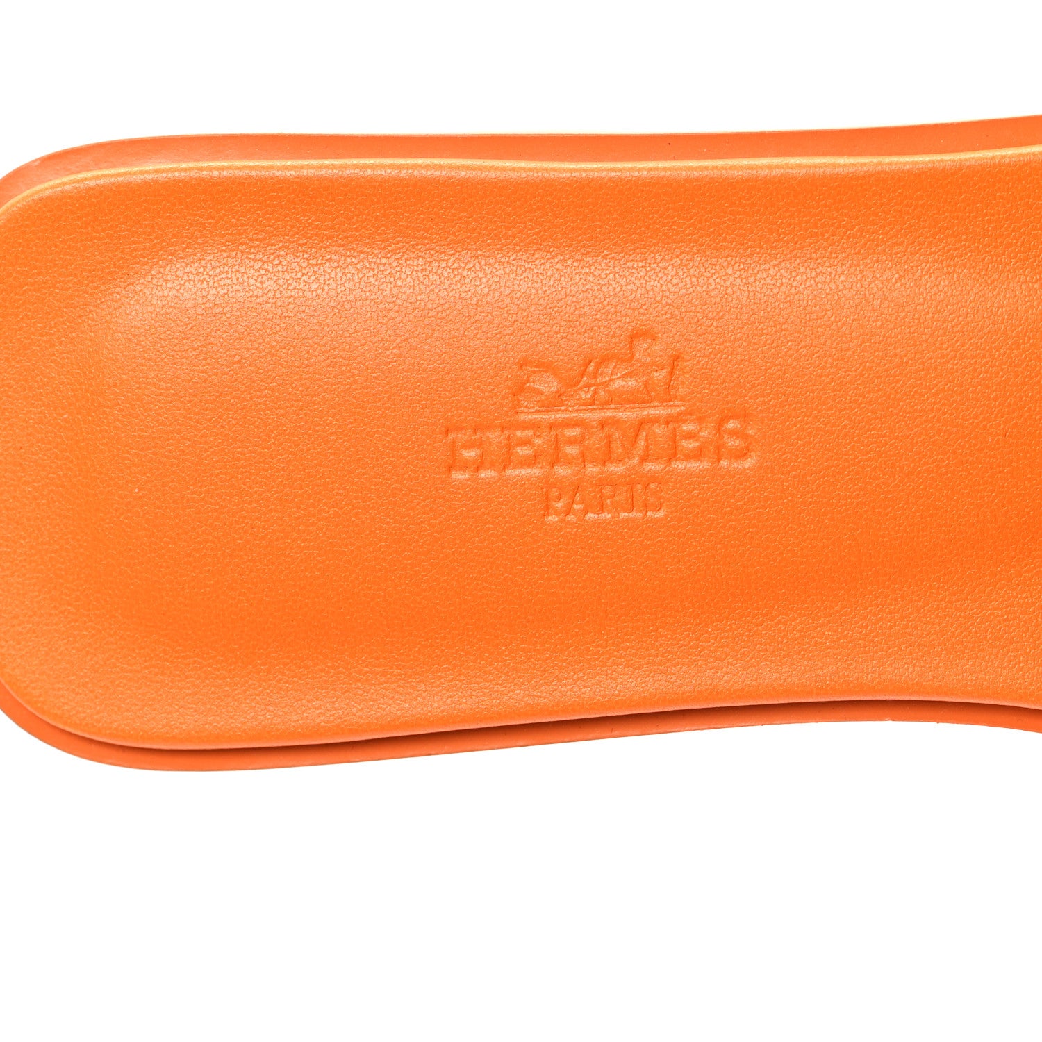 Hermes Epsom Oran Sandals 38.5 Orange Sunset 7 of 9